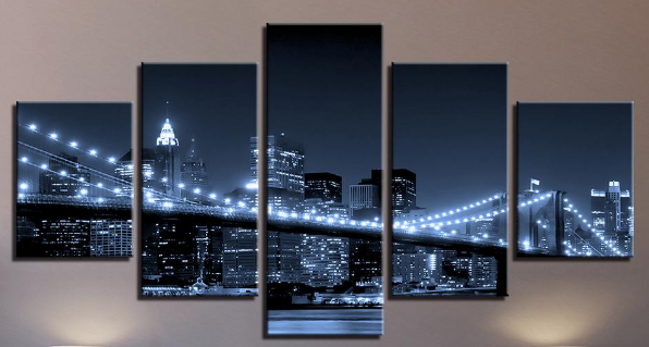 Diamond Painting - Multi-Bild New York Bridge 0