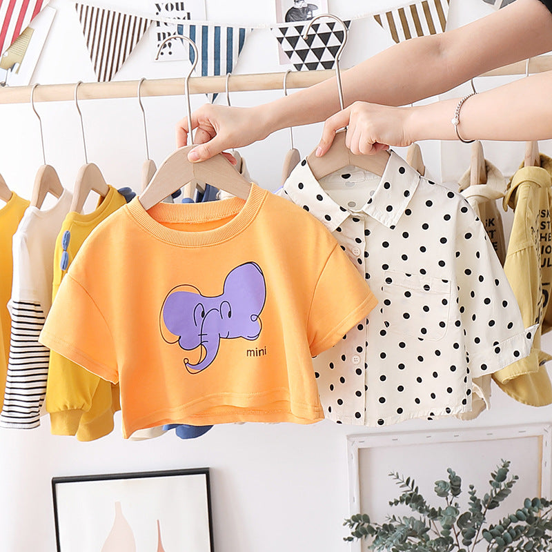 Children 0-3 years old vest shirt two-piece suit Kids clothes