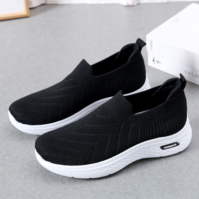 Casual Mesh Shoes Sock Slip On Flat Shoes For Women Shoes & Bags