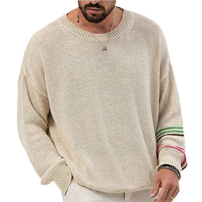 Round Neck Pullover Long Sleeve Base Lightweight Sweater T-Shirt