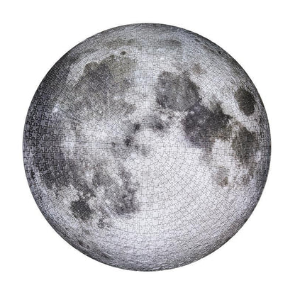 Moon/Earth Jigsaw Puzzle 1000 Pieces Large Round Full Space Adult Challenging and Fun HOME