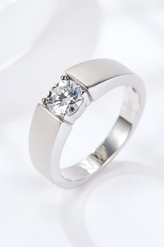 925 Sterling Silver I Carat Moissanite Ring apparel & accessories