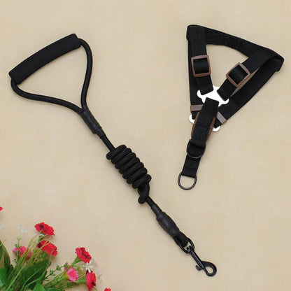 Pet  chest strap foam handle traction rope set Dog Harness
