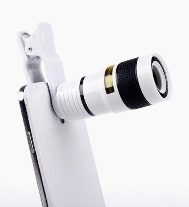 Zoom Mobile Phone Clip-On Retractable Telescope Camera Lens For  Galaxy S3 S4 S5 S6 S7 Edge Phone HOME