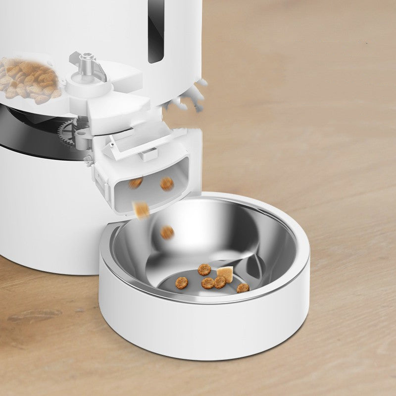 Capsule Automatic Feeder Cat Feeding Double Bowl Pet feeder