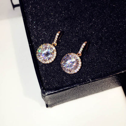 Zircon Temperament Stud Earrings For Women Jewelry