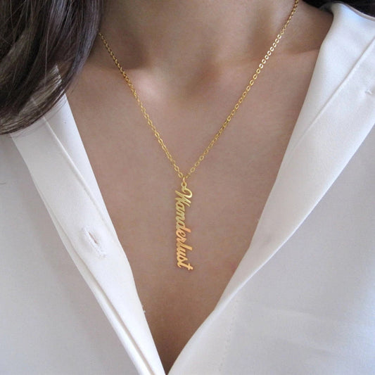Personalized Signature Name Necklace Stainless Steel Necklace Women Jewelry Jewelry