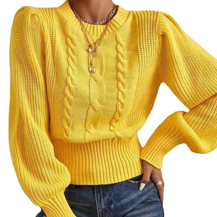 Women's Knitwear Round Neck Loose Sweater apparels & accessories