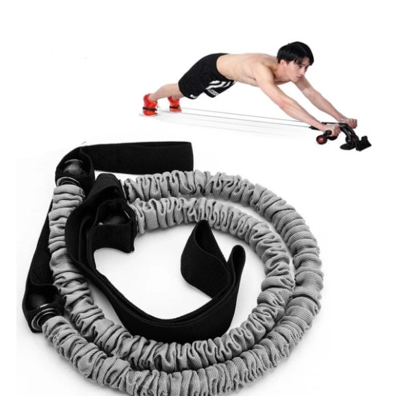 Abdominal wheel auxiliary pull rope fitness & sports