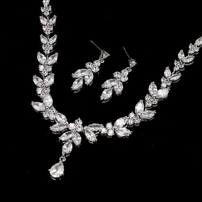 Zircon Simple Bridal Set Jewelry