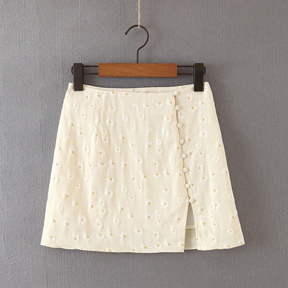 Daisy printed split skirt apparel & accessories