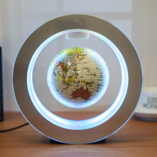 Round LED World Map Floating Globe Magnetic Levitation Light Anti Gravity Magic Gadgets
