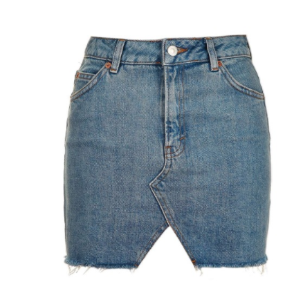 High Waist Denim Mini Jeans Skirt apparel & accessories