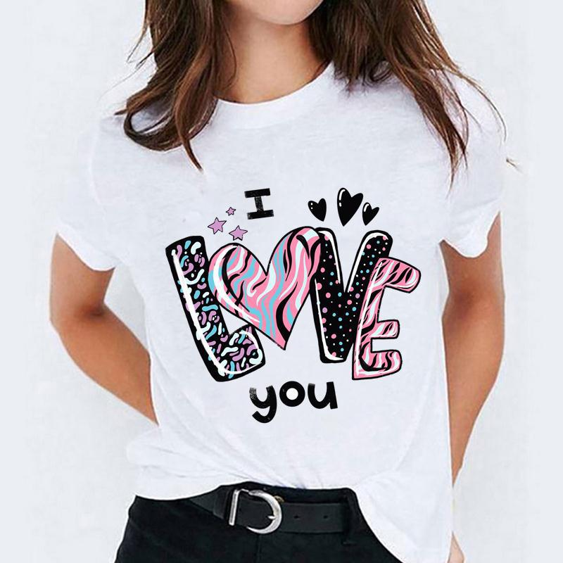 Cartoon Love Sweet Cute Short Sleeve apparel & accessories