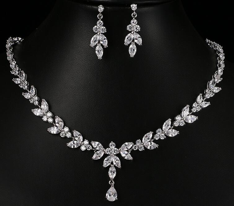 Zircon Simple Bridal Set Jewelry