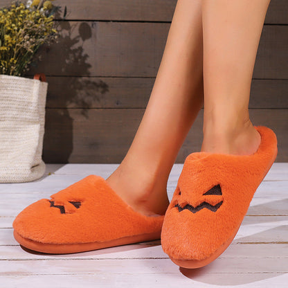 Cute Halloween Pumpkin Slippers halloween