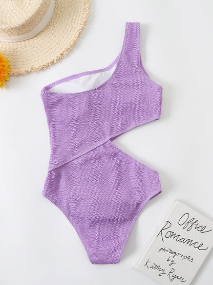 Cutout One Shoulder One-Piece Swimwear apparel & accessories