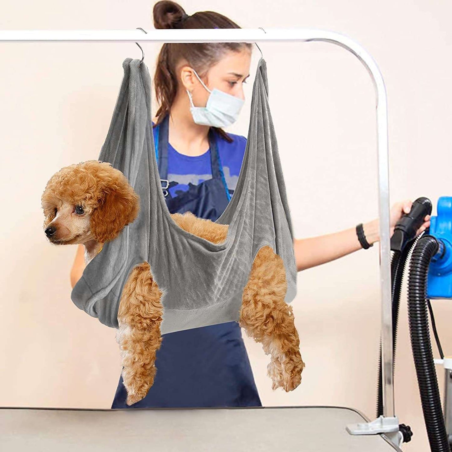 A Dog Grooming Hammock, 4