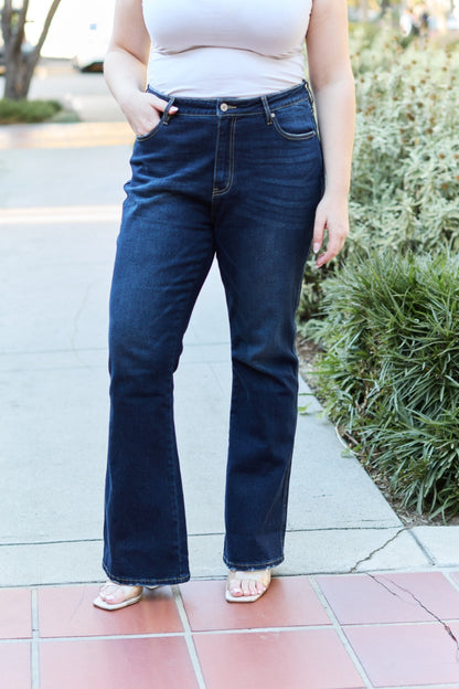 Kancan Full Size Slim Bootcut Jeans apparel & accessories