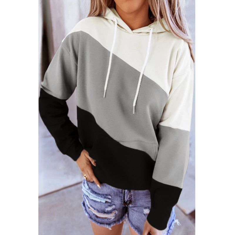 Women Long Sleeve Hooded Printed Sweatshirt 4