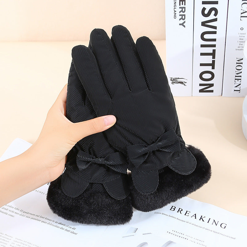 Warm Gloves Winter Women's Touch Screen Fleece-lined Thickened Accessories for women