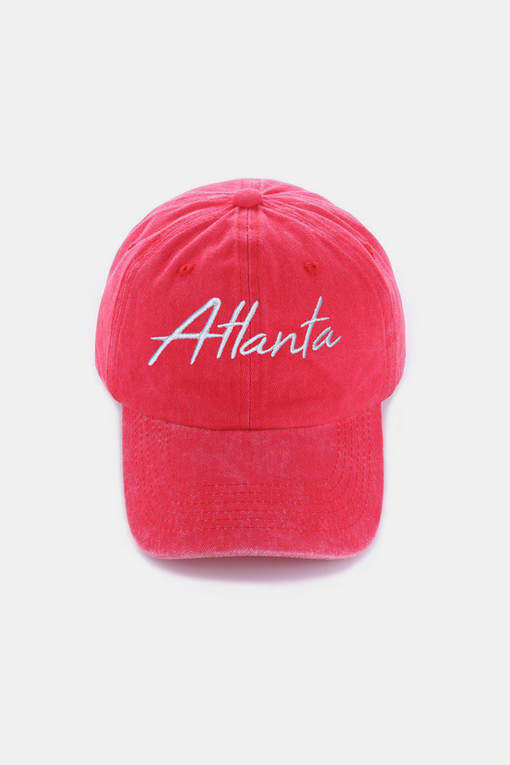 Zenana Washed ATLANTA Embroidered Baseball Cap Hat