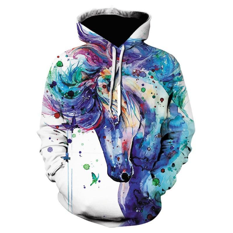 3D Printed Men's Daily Hooded Sweater Hoodie