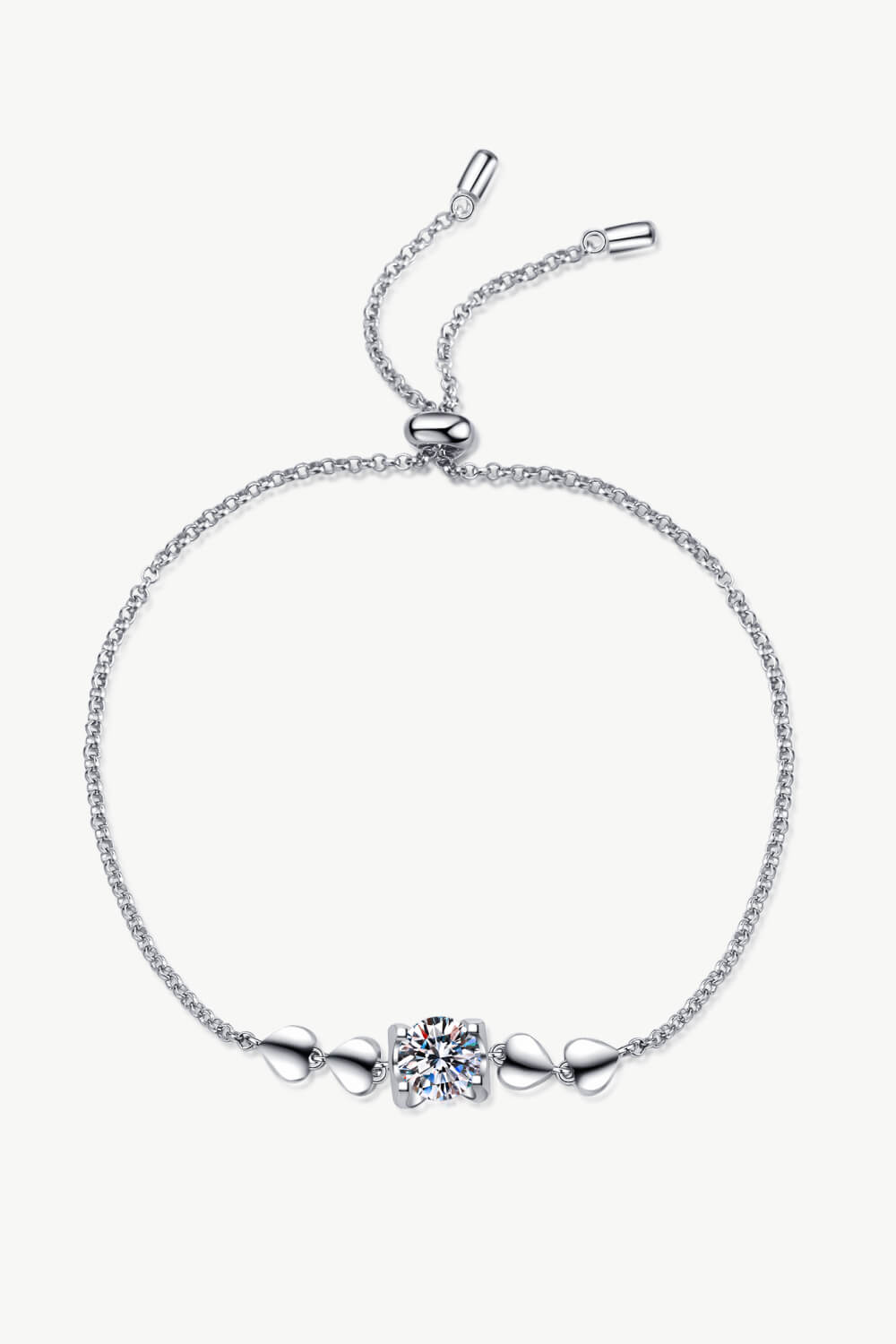 1 Carat Moissanite Heart Bracelet apparel & accessories