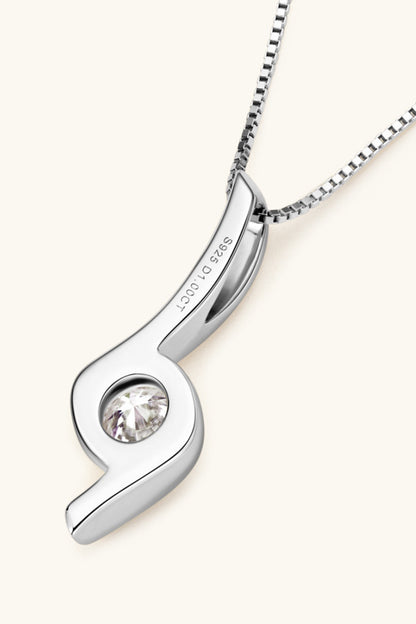 Moissanite Silver Necklace Jewelry