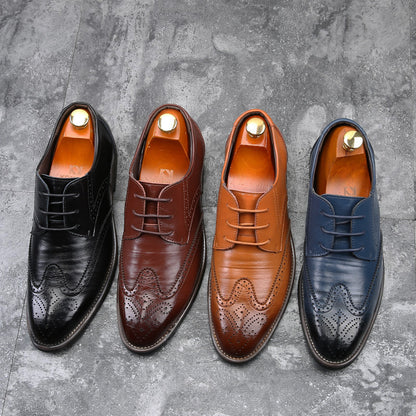 Fashion Men's Leather Shoes With Laces Shoes & Bags