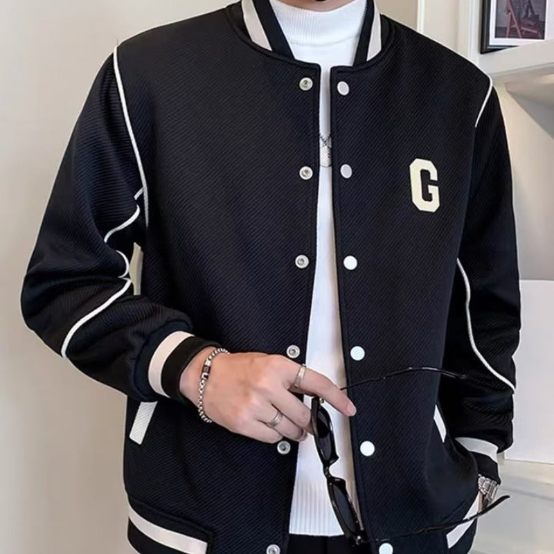 Men's Baseball Uniforms Casual Sports Cargo Coat men's clothing