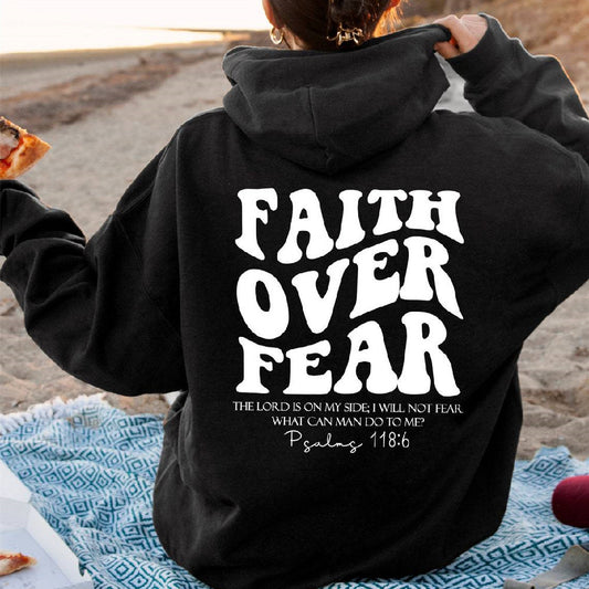 Faith Over Fear Sweatshirt,Christian Shirt,Bible Verse Hoodie apparels & accessories