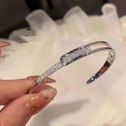 S925 Diamond Micro-inlaid Sterling Silver Bracelet Jewelry