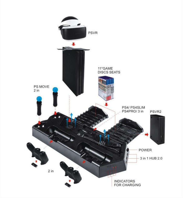 PS4 multi-function charger charger Gadgets