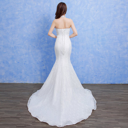bride wedding fashion lace fishtail skirt Slim Skinny tail wedding dress apparel & accessories