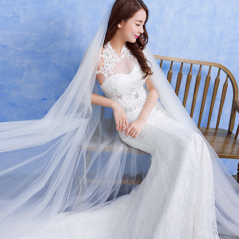 bride wedding fashion lace fishtail skirt Slim Skinny tail wedding dress apparel & accessories