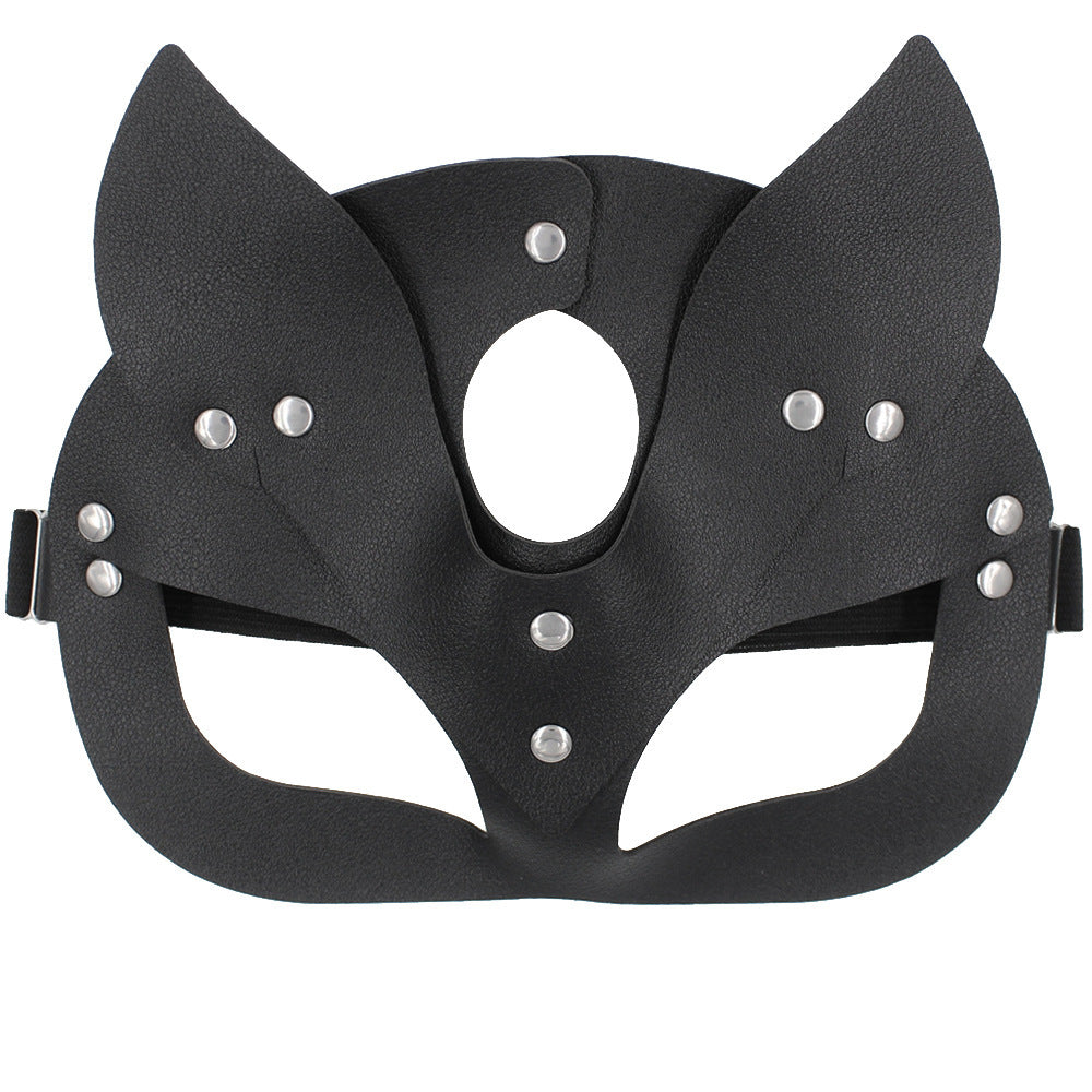 Personalized PU Leather Fox Mask halloween