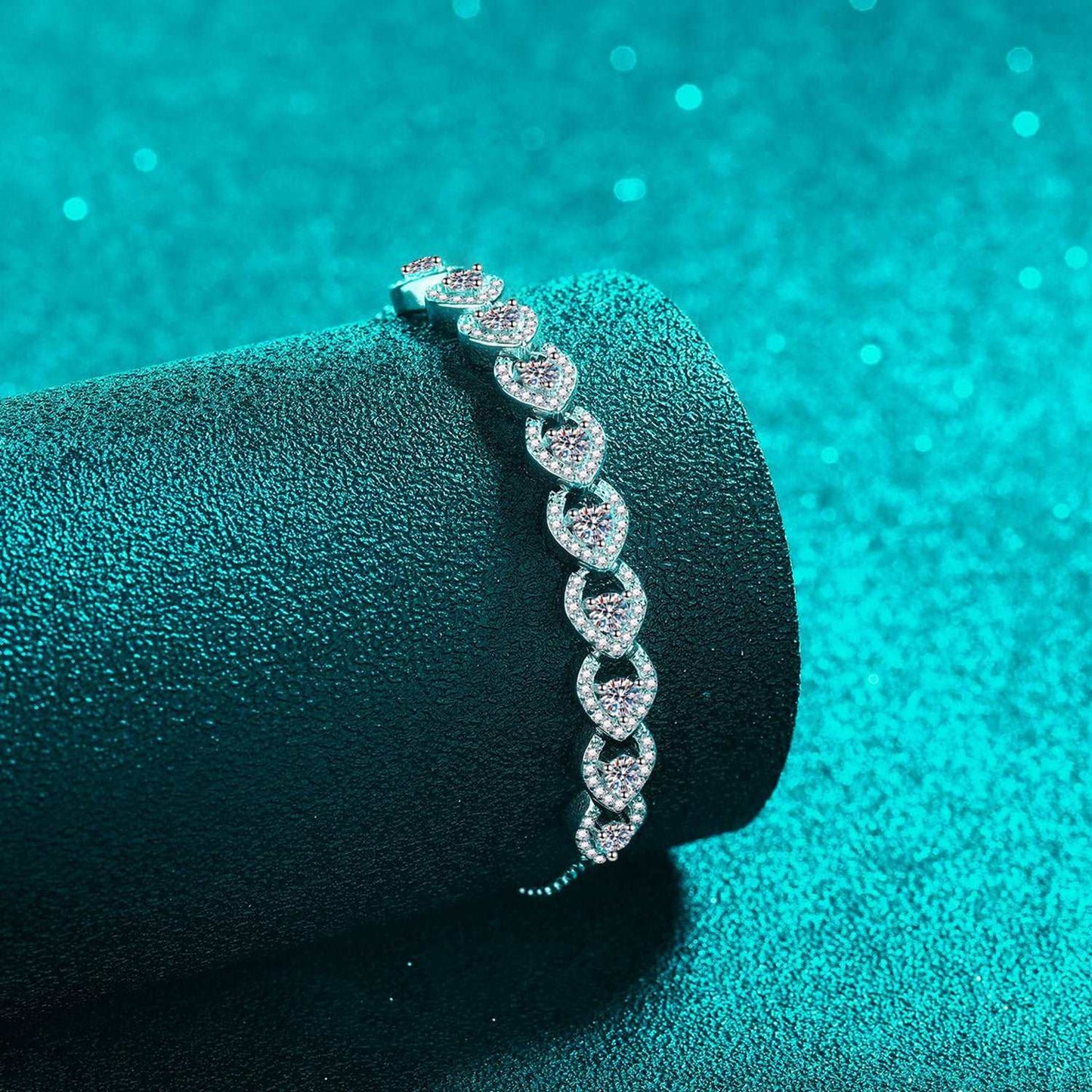 1 Carat Moissanite 925 Sterling Silver Bracelet apparel & accessories