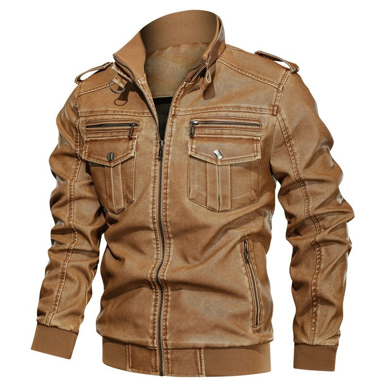 Men's vintage leather jacket apparels & accessories