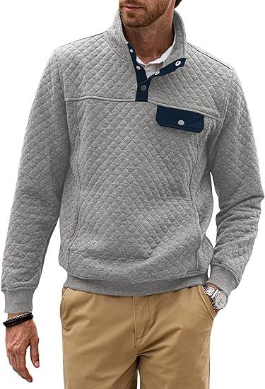 Simple Trendy Loose Sweater Long Sleeve Stand Collar Men apparels & accessories