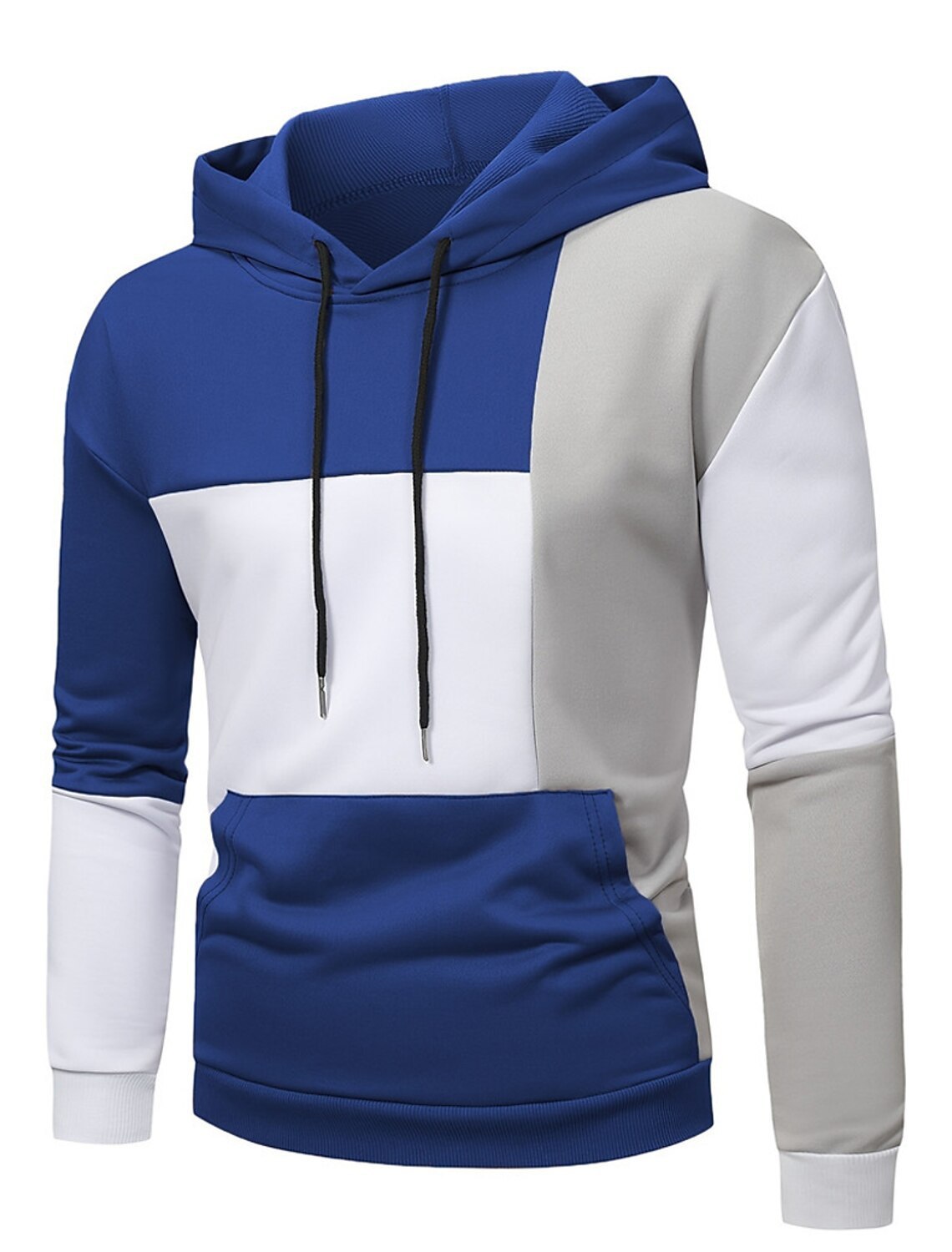 Men's 3D Hooded Sweater With Color Matching Pattern T-Shirt