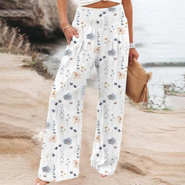 Spring And Summer Leisure Loose-fitting Wide-leg Trousers Women apparel & accessories