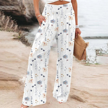 Spring And Summer Leisure Loose-fitting Wide-leg Trousers Women apparel & accessories