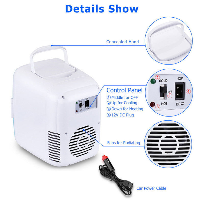 4L Car Refrigerator Mini Small Cooling And Warming HOME