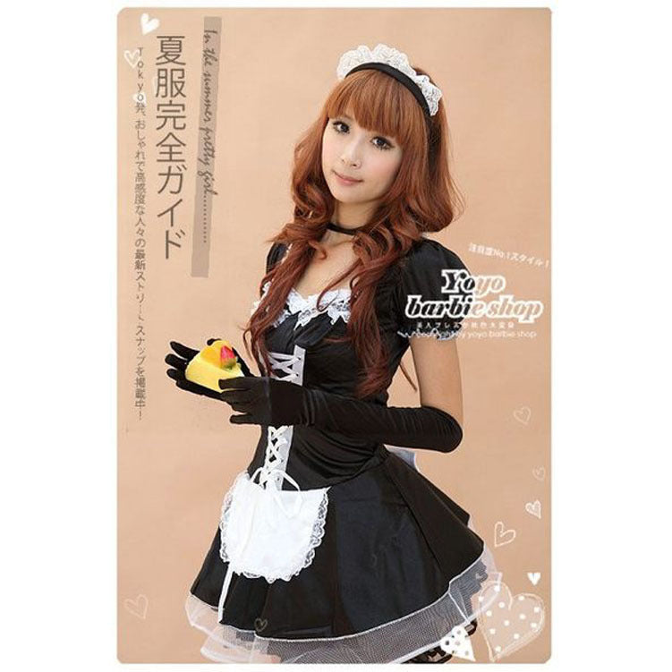 Masquerade Costume Party Maid Cosplay Suit halloween