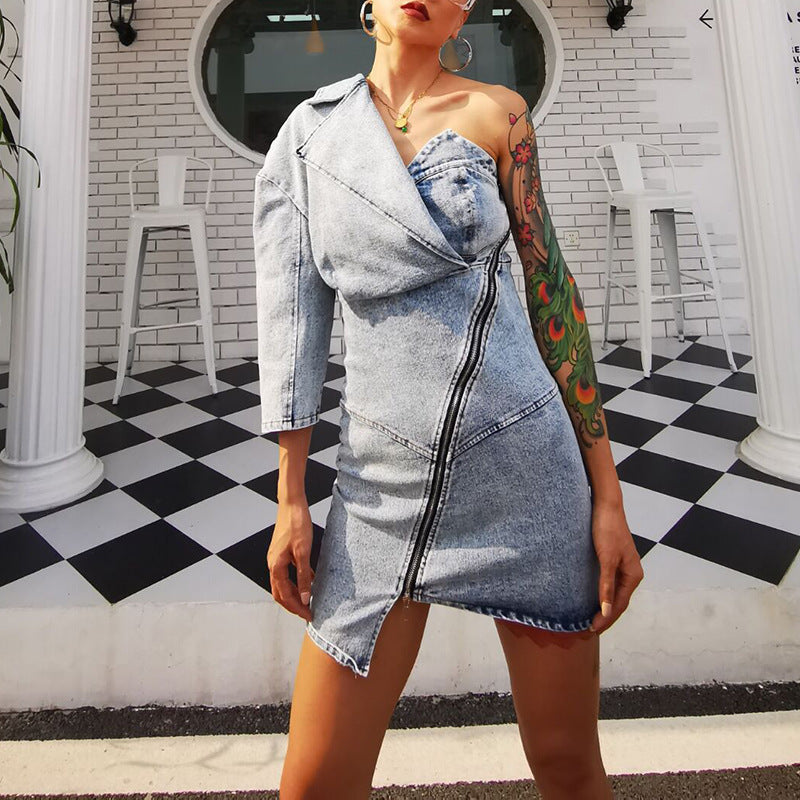 Denim bag hip dress apparel & accessories