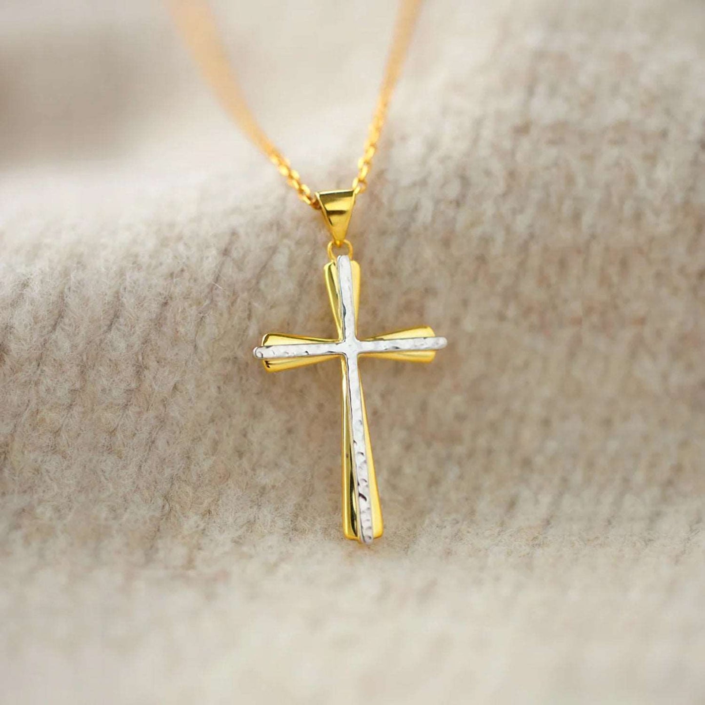 925 Sterling Silver Cross Pendant Necklace 