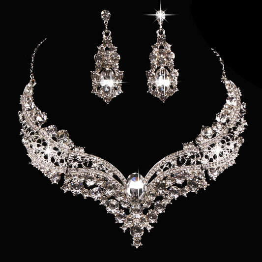 Necklace Alloy Diamond Large Crystal Jewelry Set Jewelry