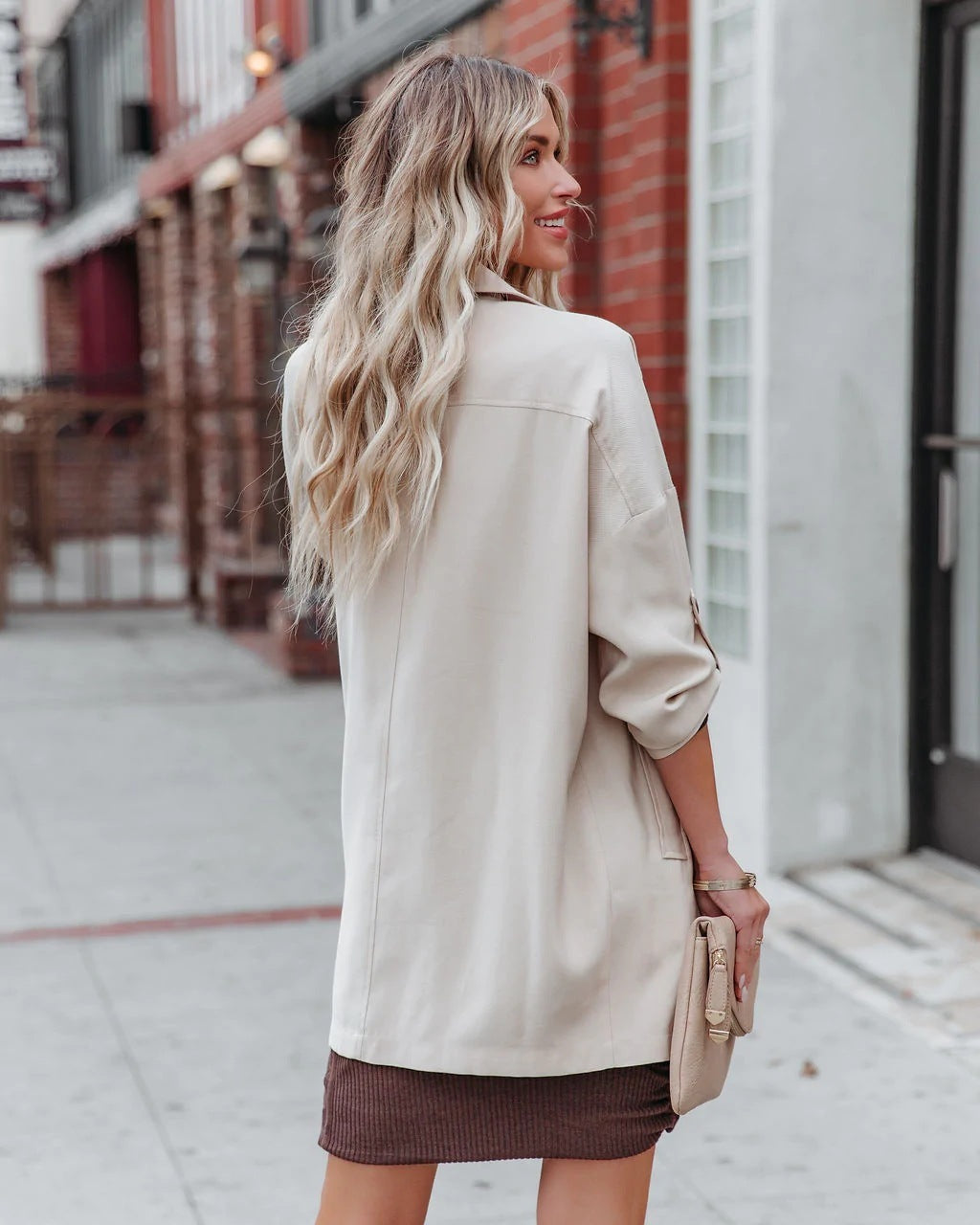 Medium Long Loose Casual Trench Coat apparels & accessories