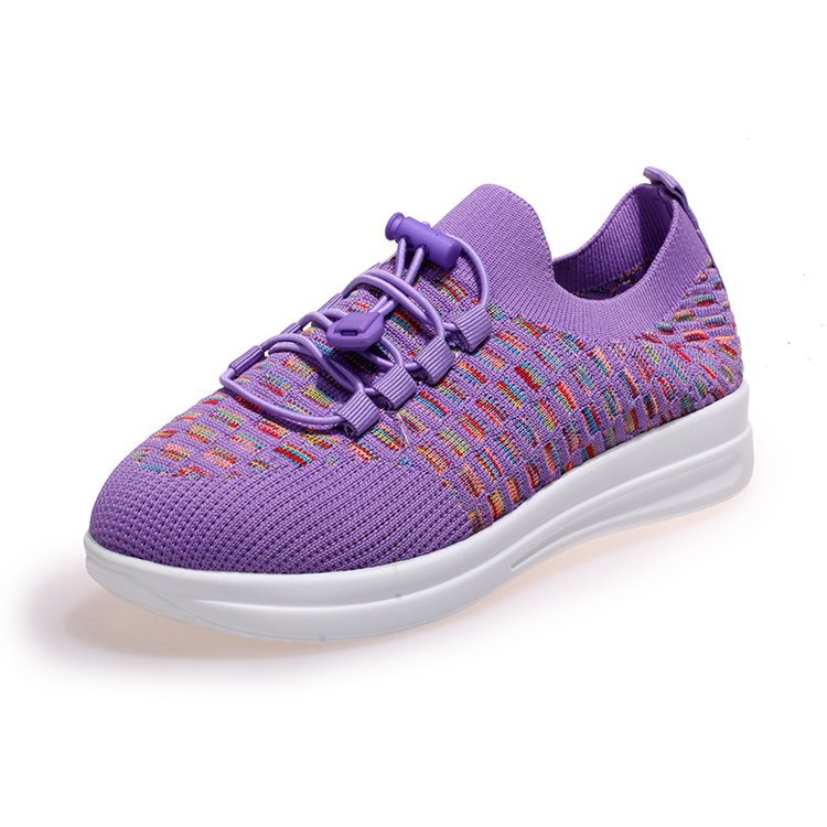 Casual Fashion Running Shoes Flying Woven Women's Breathable Shoes Shoes & Bags